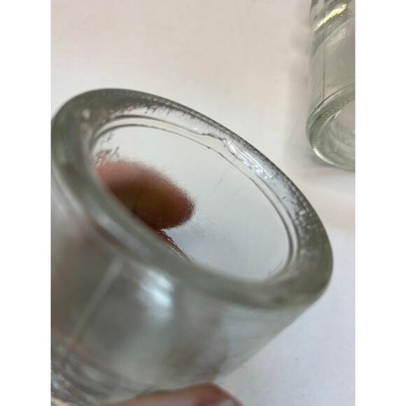 Set of 2 TS Hemingray 8-62 Clear Glass Insulators DIY Lighting - Picture 4 of 7